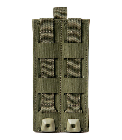 Back of Tactix Series Media Pouch - Large in OD Green