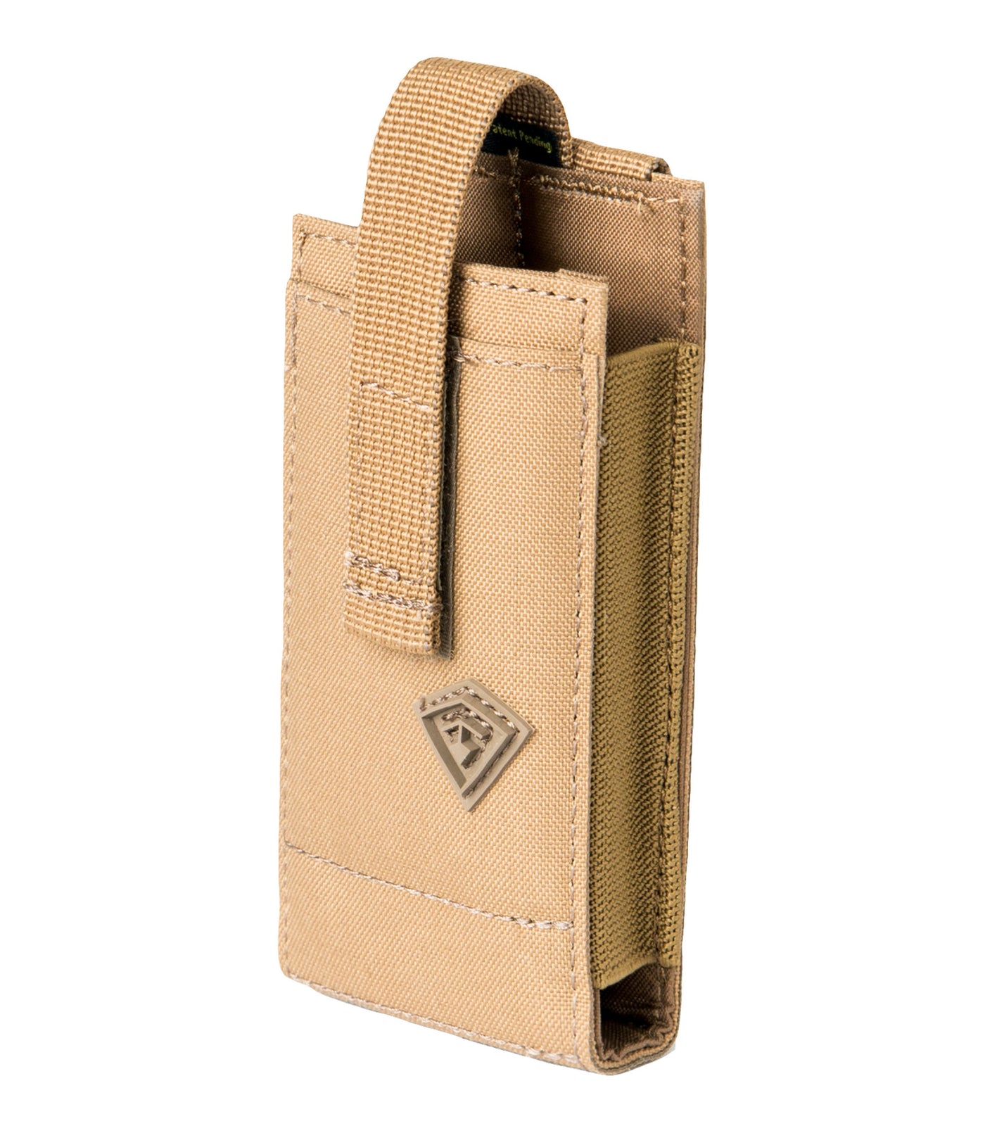 Front of Tactix Series Media Pouch - Medium in Coyote