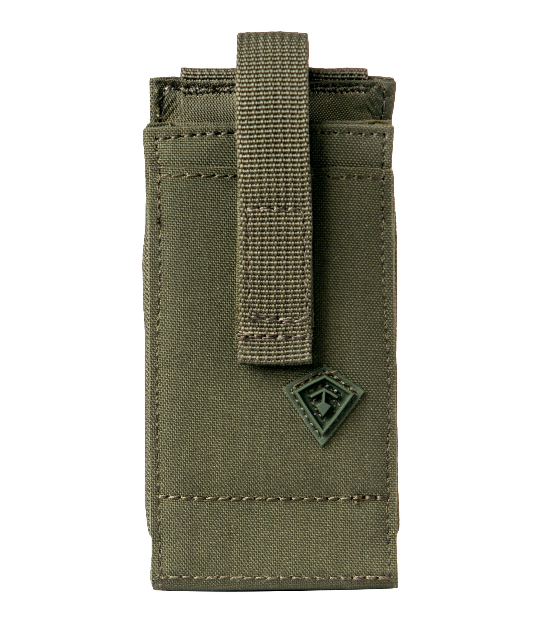 Front of Tactix Series Media Pouch - Medium in OD Green |color_od green