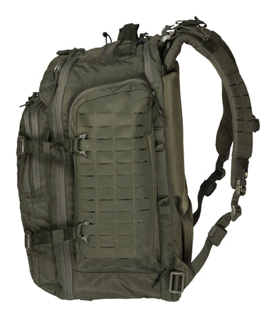 Side of Tactix 3-Day Plus Backpack 62L in OD Green