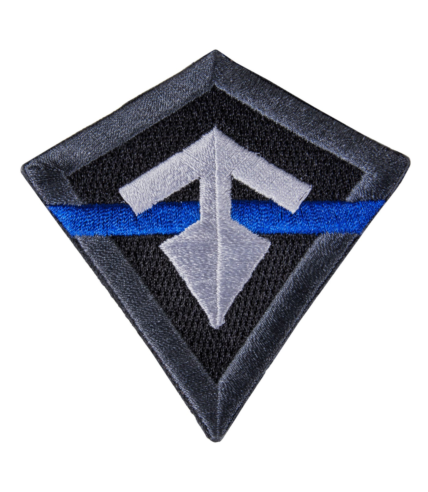 Front of Thin Blue Line Patch in Blue