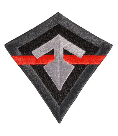 Front of Thin Red Line Patch in Red