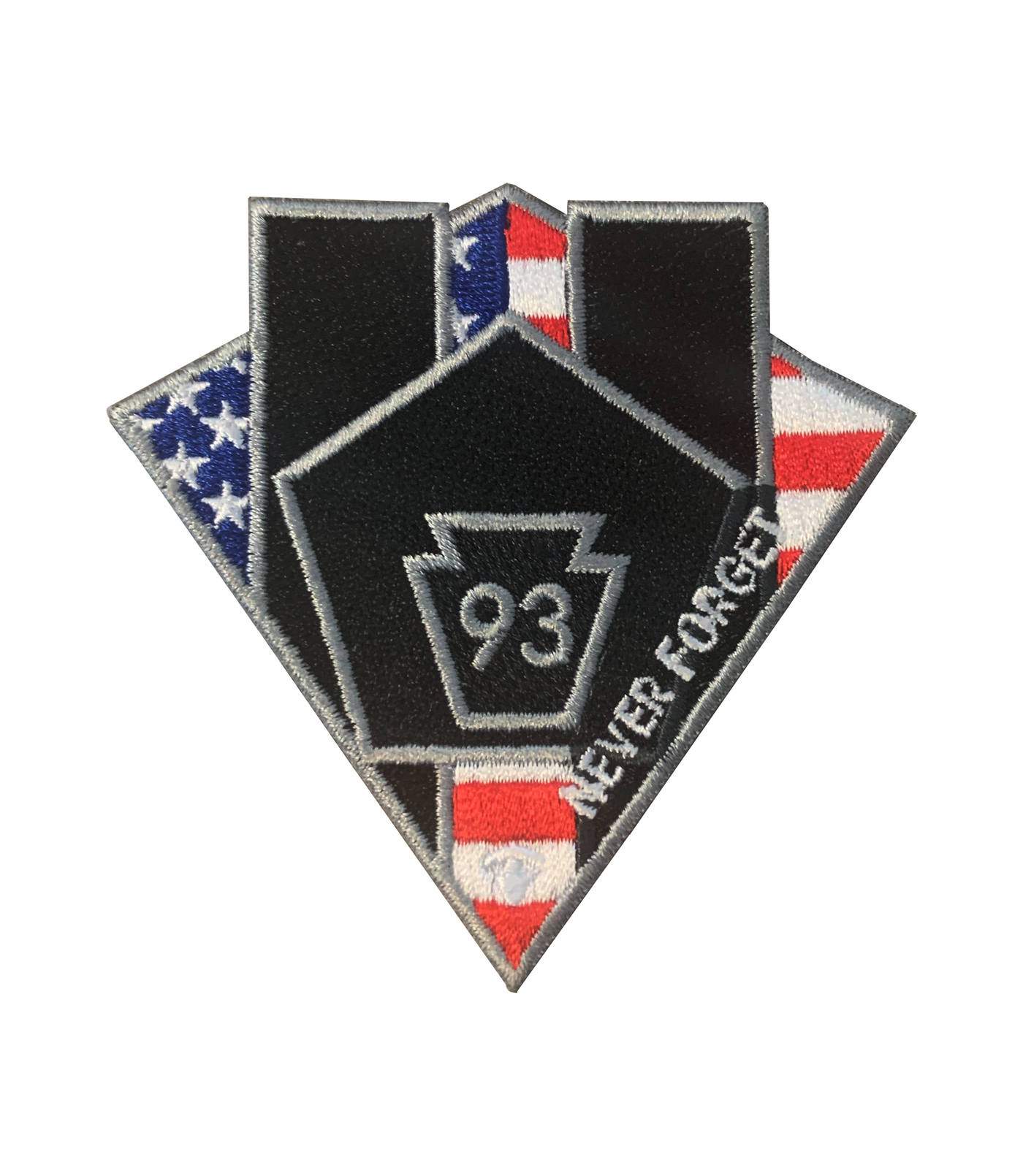 Front of 9/11 Memorial Patch in Multi