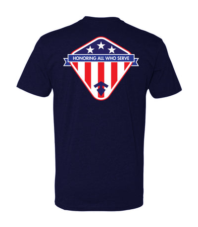 Back of Honor T-Shirt in Midnight Navy