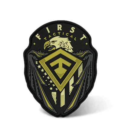 Front of Eagle Shield Patch in Multi