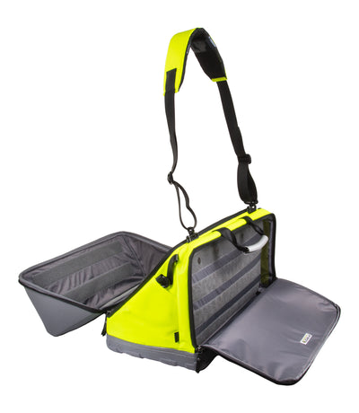 Open Side of Large Jump Bag in Hi-Vis Yellow