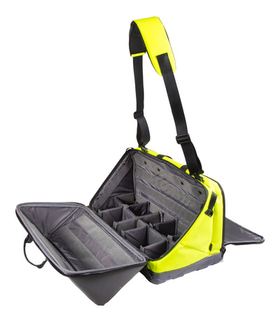 Open Side of Large Jump Bag in Hi-Vis Yellow