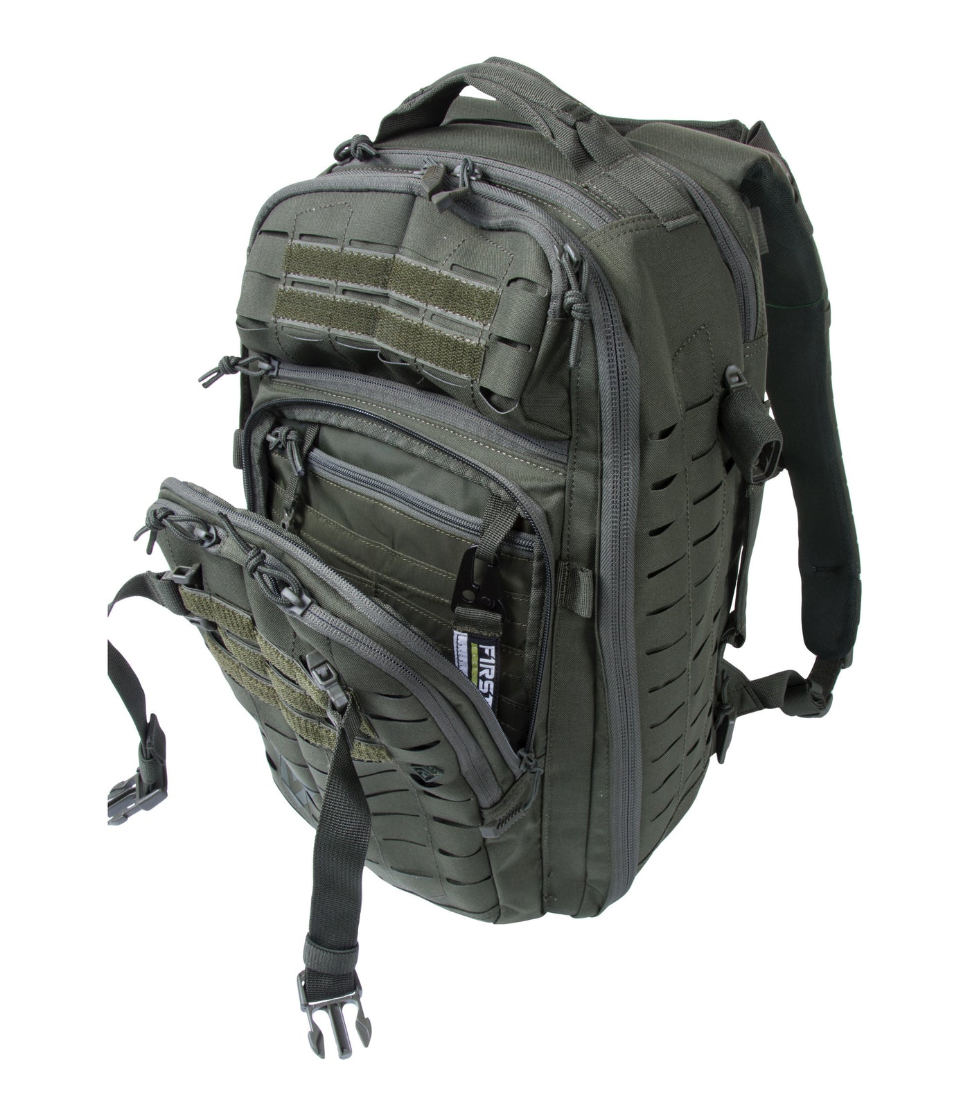 Front of Tactix Half-Day Plus Backpack 27L in OD Green