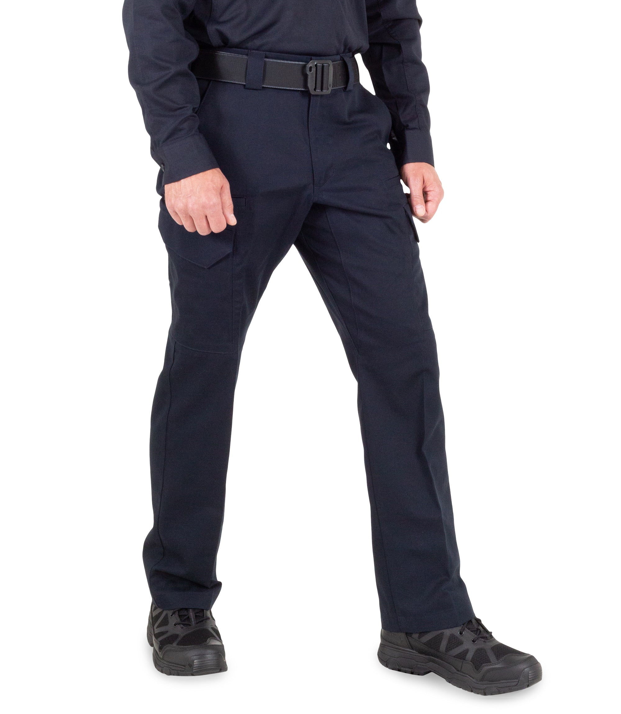 Front of Men's Cotton Cargo Station Pant in Midnight Navy |color_midnight navy