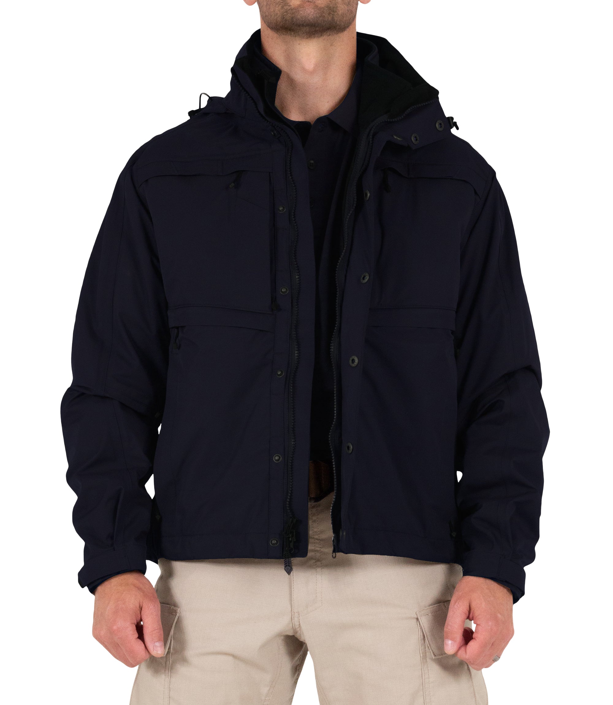 Front of Men’s Tactix System Jacket in Midnight Navy |color_midnight navy