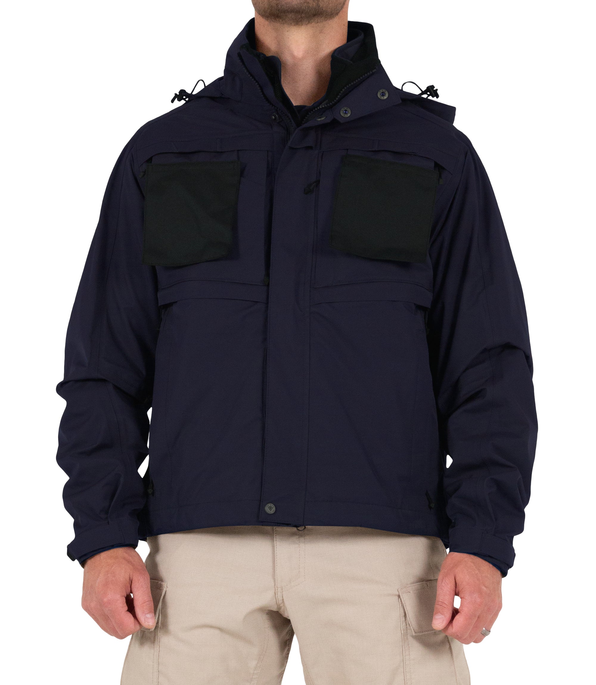Pullout Panels of Men’s Tactix System Jacket in Midnight Navy |color_midnight navy