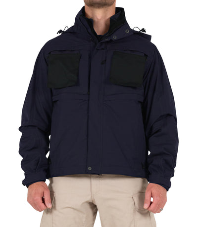 Pullout Panels of Men’s Tactix System Jacket in Midnight Navy