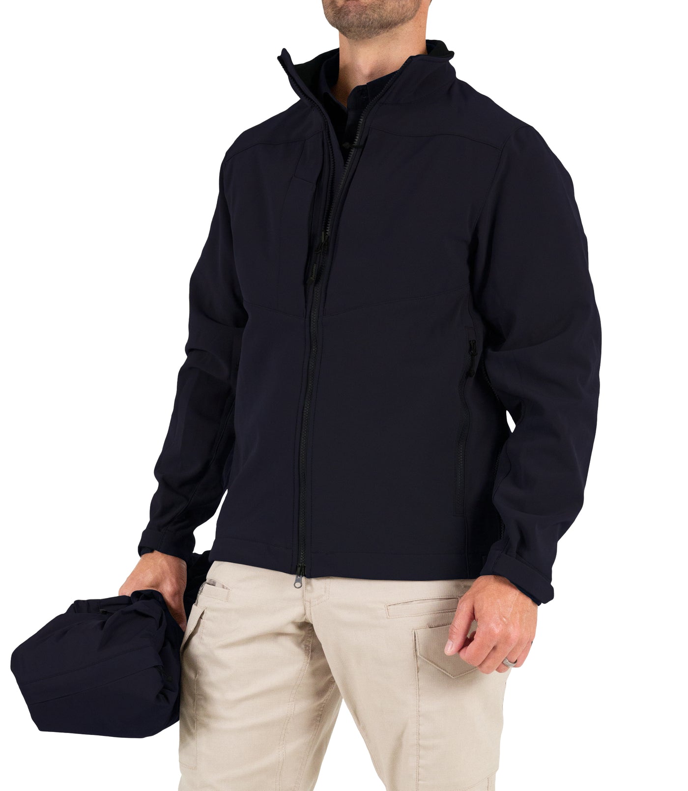 Softshell Jacket for Men’s Tactix System Parka in Midnight Navy
