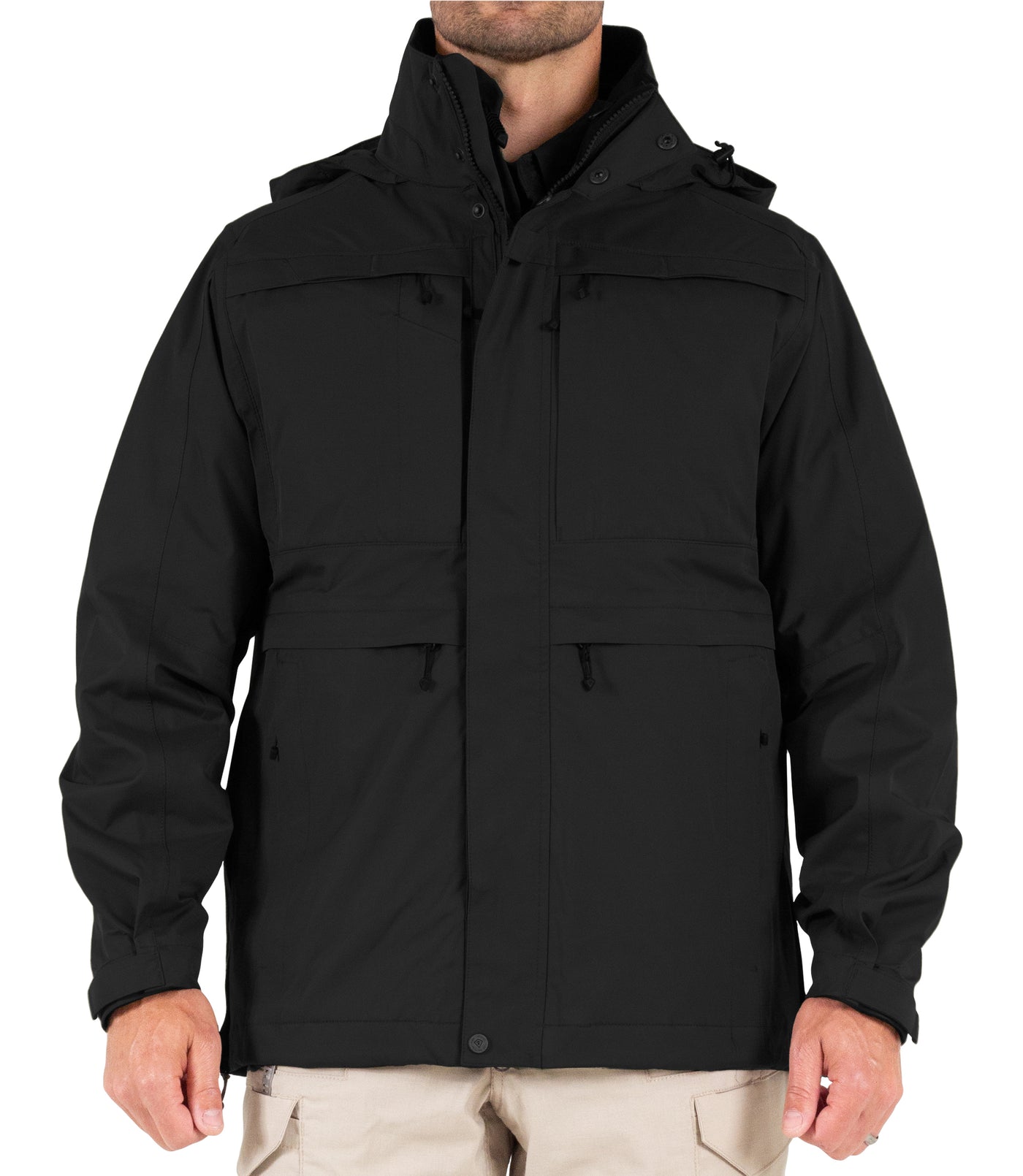 Front of Men’s Tactix System Parka in Black