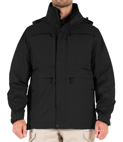 Front View of Men’s Tactix System Parka in Black