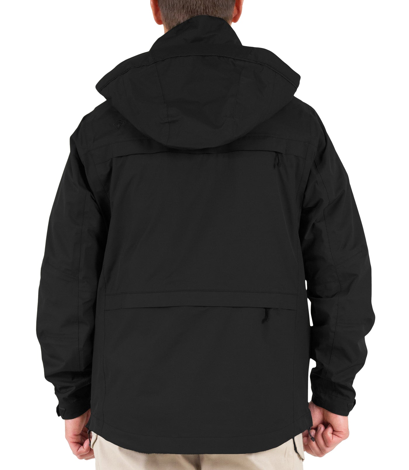 Back View of Men’s Tactix System Parka in Black