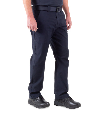 Side of Men's Cotton Station Pant in Navy