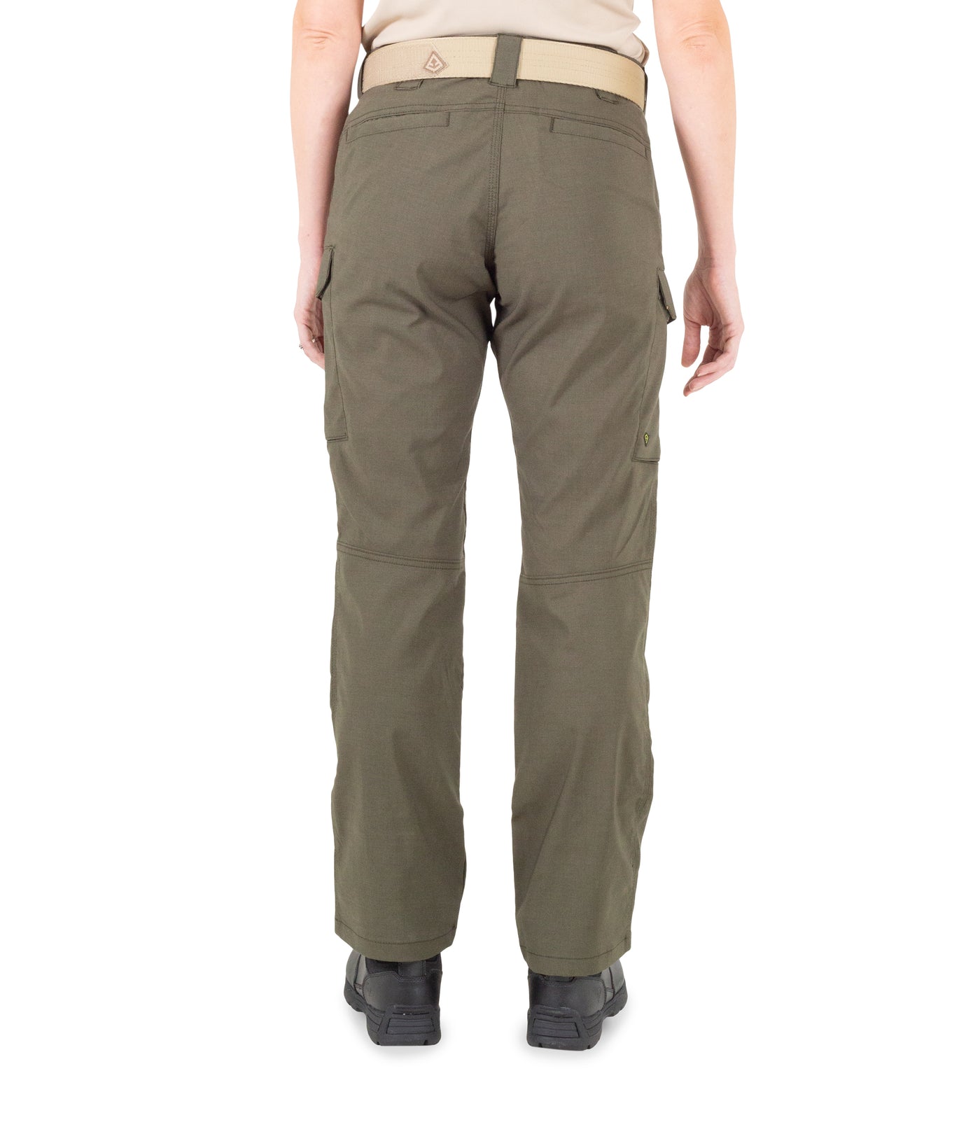 Back of Women's V2 Tactical Pants in OD Green