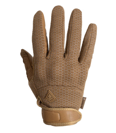 Front of Men's Slash & Flash Protective Knuckle Glove in Coyote